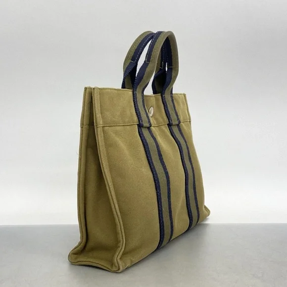 Hermes Tout Khaki Tote Bag Pre Owned, Women's Tote Bag - Picture 5 of 8